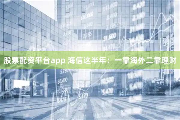 股票配资平台app 海信这半年：一靠海外二靠理财